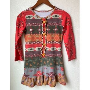 Jelly the Pug Tribal Collection “Tribal Darcy Knit Dress” Size 10
